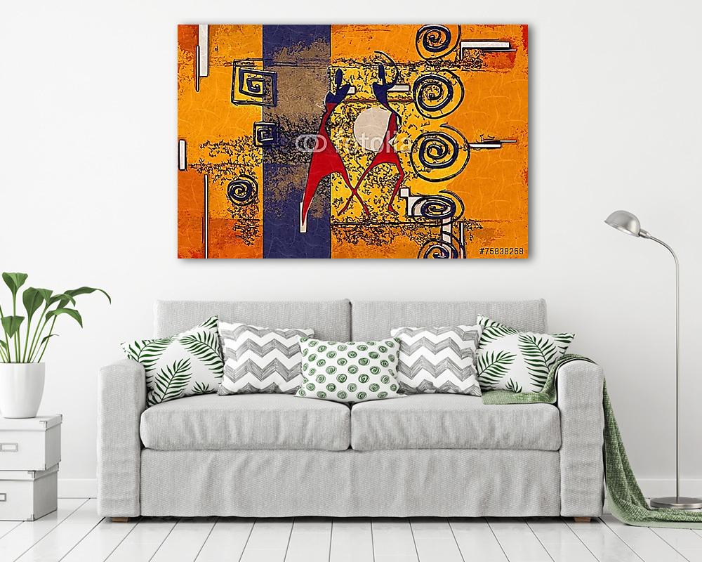 Afrika retro vintage stílusban (fotótapéta) - vászonkép, falikép otthonra és irodába