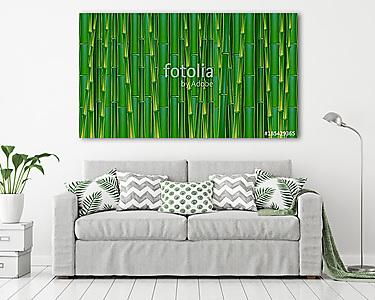 Zöld bambusz háttér. (vászonkép) - vászonkép, falikép otthonra és irodába
