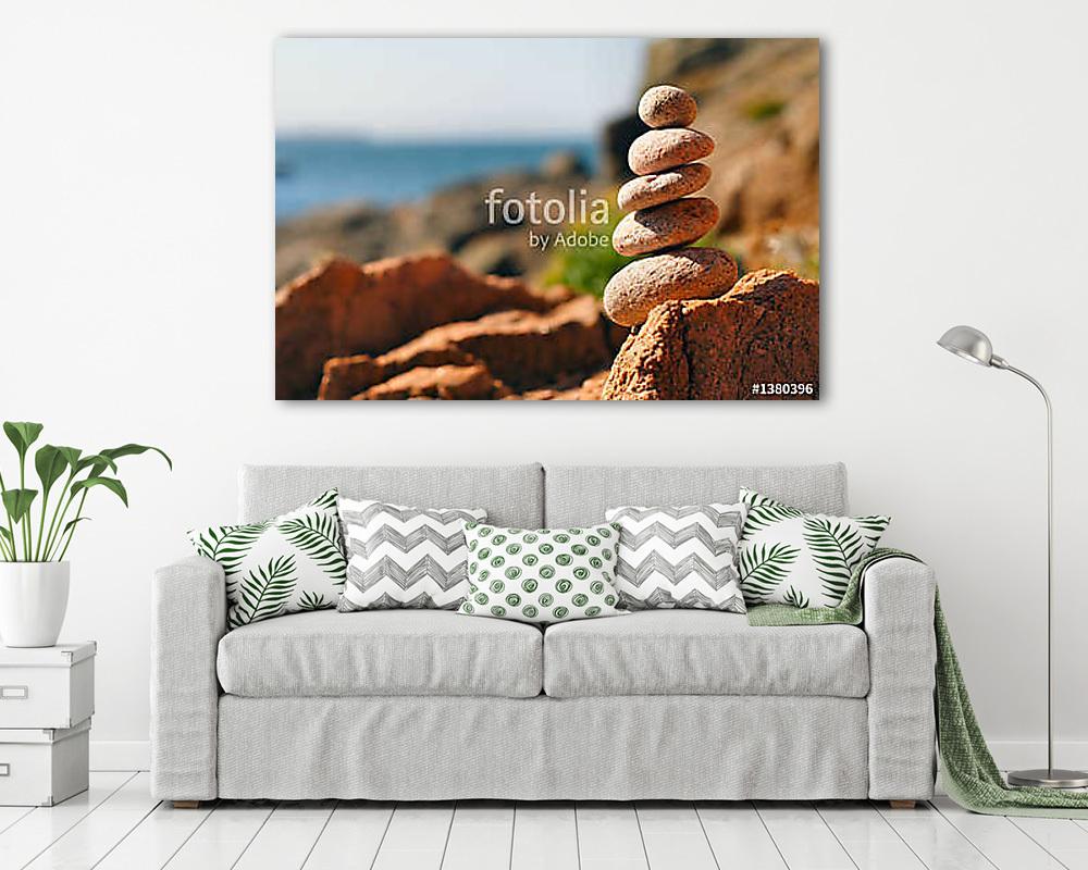 pile de galets (vászonkép) - vászonkép, falikép otthonra és irodába