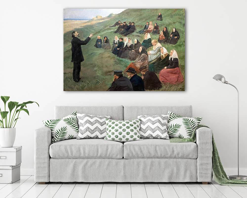 Prédikáció (keretezett kép) - vászonkép, falikép otthonra és irodába