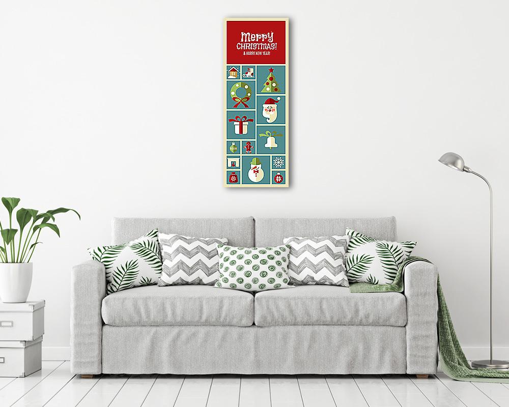 Boldog Karácsonyt és Boldog Új Évet! (vertical) - vászonkép, falikép vásárlás Boldog Karácsonyt és Boldog Új Évet! (vertical) (fotótapéta) - vászonkép, falikép otthonra és irodába