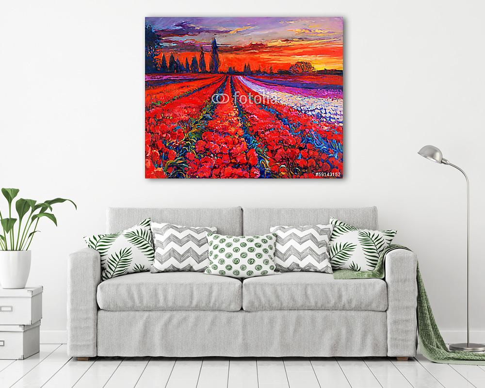 Mákmezők (bögre) - vászonkép, falikép otthonra és irodába