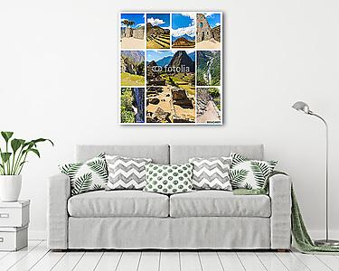 Rejtélyes város - Machu Picchu, Peru, Dél-Amerika. (vászonkép) - vászonkép, falikép otthonra és irodába