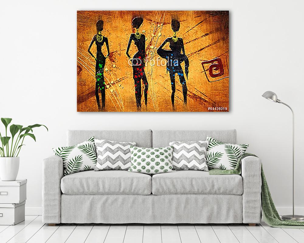 afro motívum etnikai retro vintage (fotótapéta) - vászonkép, falikép otthonra és irodába