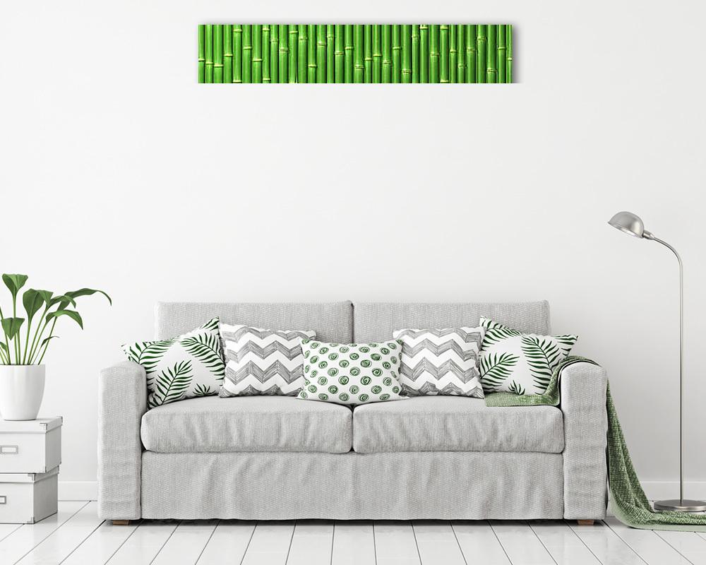 Bambuszfal - vászonkép, falikép vásárlás Bambuszfal (fotótapéta) - vászonkép, falikép otthonra és irodába
