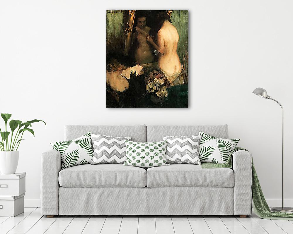 Nő a tükör előtt - vászonkép, falikép vásárlás Nő a tükör előtt (keretezett kép) - vászonkép, falikép otthonra és irodába