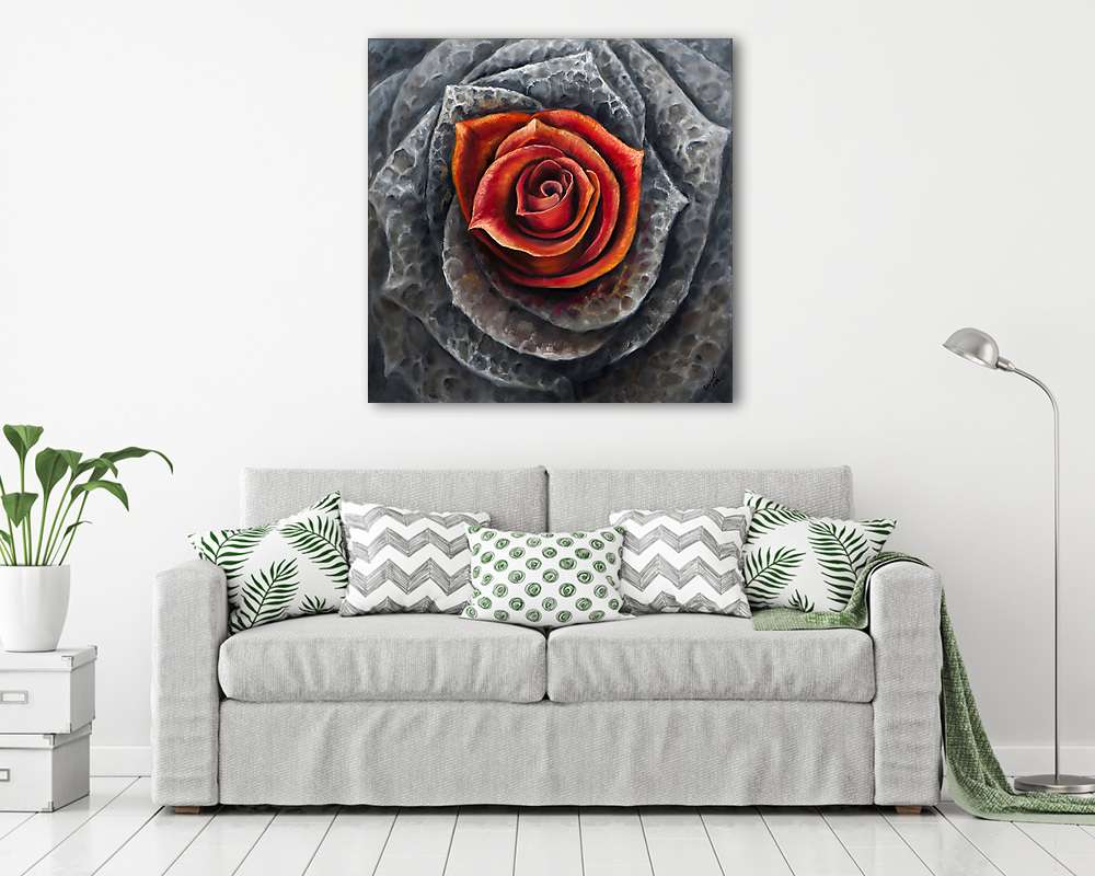 Fém és vér - Rózsa (vászonkép) - vászonkép, falikép otthonra és irodába