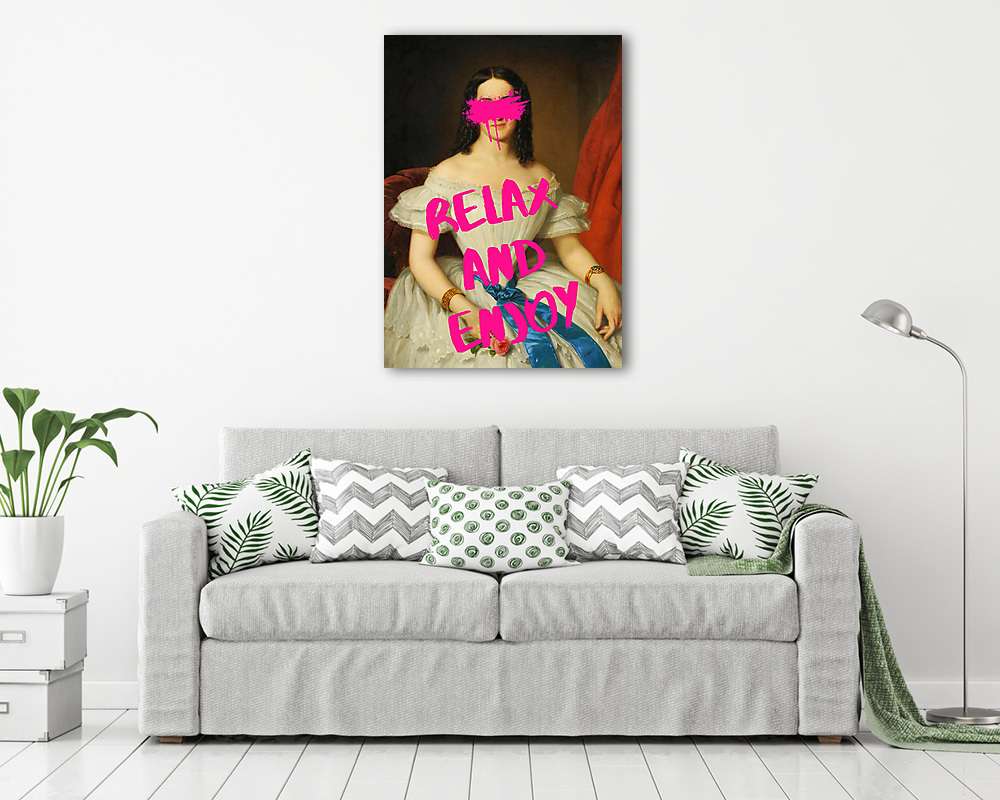 Relax and enjoy 2. (Barokk & Graffiti) (vászonkép) - vászonkép, falikép otthonra és irodába