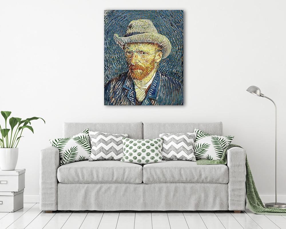 Önarckép szürke kalapban - vászonkép, falikép vásárlás Önarckép szürke kalapban (vászonkép) - vászonkép, falikép otthonra és irodába