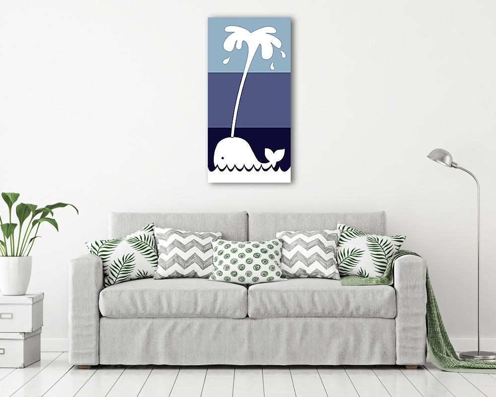 A bálna /V kollekció/ (vászonkép) - vászonkép, falikép otthonra és irodába