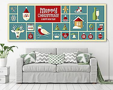 Boldog Karácsonyt és Boldog Új Évet! II. (vászonkép) - vászonkép, falikép otthonra és irodába