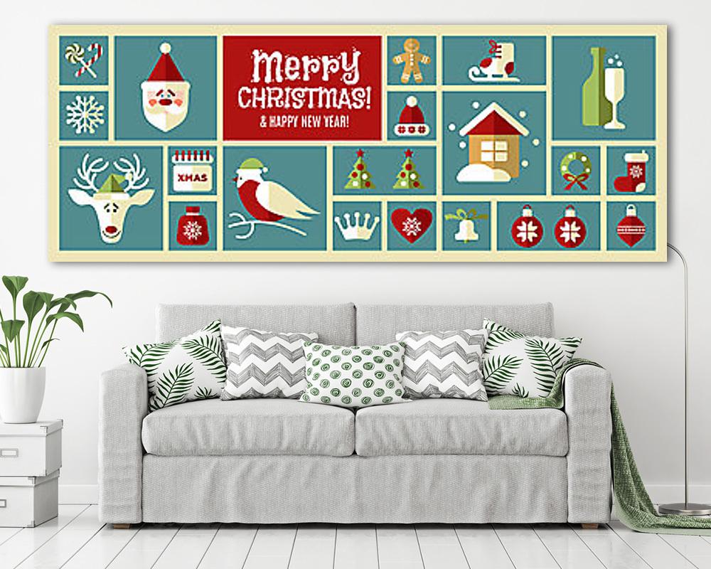 Boldog Karácsonyt és Boldog Új Évet! II. - vászonkép, falikép vásárlás Boldog Karácsonyt és Boldog Új Évet! II. (vászonkép) - vászonkép, falikép otthonra és irodába