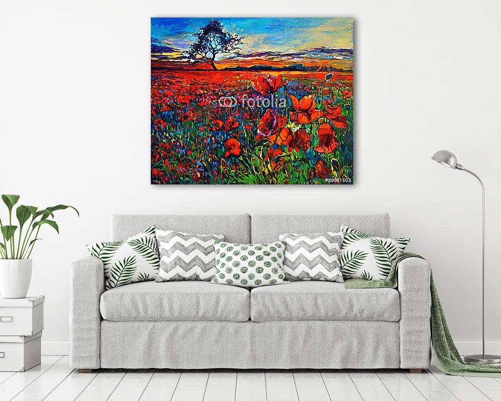 Mákmezők (poszter) - vászonkép, falikép otthonra és irodába