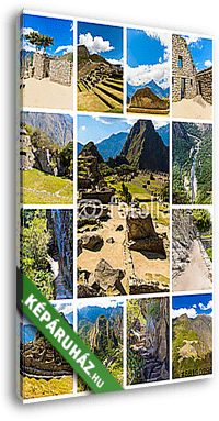 Rejtélyes város - Machu Picchu, Peru, Dél-Amerika. - vászonkép 3D látványterv