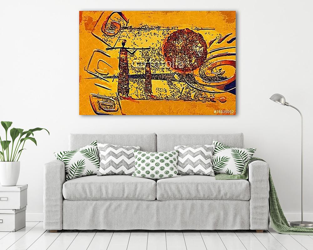 Afrika retro vintage stílusban - vászonkép, falikép vásárlás Afrika retro vintage stílusban (vászonkép) - vászonkép, falikép otthonra és irodába