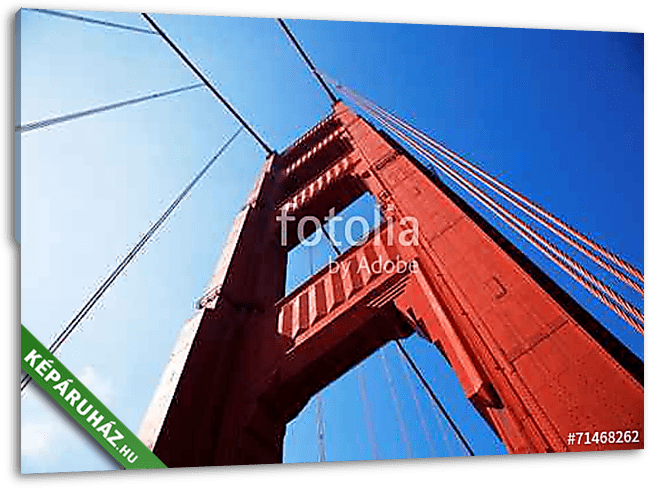 Golden Gate híd részletesen - vászonkép 3D látványterv