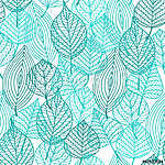 Foliage green leaves seamless pattern vászonkép, poszter vagy falikép