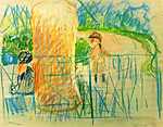 Berthe Morisot: Széka kertben (id: 2000) bögre