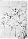 Mary Cassatt: A buszon (id: 1901) bögre