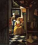 Jan Vermeer: A szerelmes levél (id: 1002) tapéta