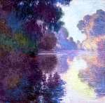 Claude Monet: Reggel a Szajnánál, tiszta időben (színverzió 2) (id: 20702) vászonkép