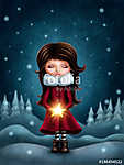 A téli lány csillaga vászonkép, poszter vagy falikép