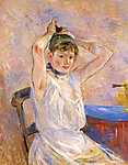 Berthe Morisot: Fürdő nő (id: 2003) falikép keretezve
