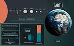 Föld - infografika vászonkép, poszter vagy falikép