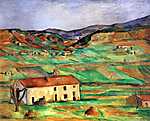 Vincent Van Gogh: Gardanne környéke, 1885-1886 (id: 403) falikép keretezve