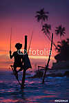 Srí Lanka-i Stilt halász (id: 5805) többrészes vászonkép