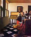 Jan Vermeer: Zeneóra (id: 1007) tapéta