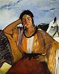 Edouard Manet: Dohányzó cigányasszony (1862) (id: 2807) bögre