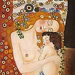 Gustav Klimt:  (id: 3609) falikép keretezve