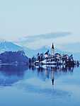 Bled tó, Szlovénia  (id: 17610) vászonkép óra