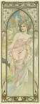 Alfons Mucha: Reggeli ébredés (napszakok részlet) (id: 21912) vászonkép