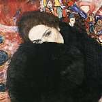 Gustav Klimt: Hölgy muffal (id: 20913) poszter