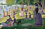 Georges Seurat: Vasárnap délután Grande Jatte szigetén (1884-1886) (id: 2615) bögre