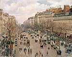 A Montmartre sugárút nyáron vászonkép, poszter vagy falikép