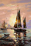 Sailing boat vászonkép, poszter vagy falikép