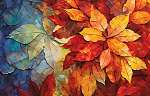 Őszi színes levelek 4. vászonkép, poszter vagy falikép
