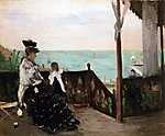 Berthe Morisot: Villa a strandon (id: 1918) falikép keretezve
