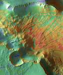 Noctis földcsuszamlás a Marson (színezett) (id: 22023) vászonkép