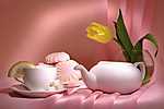 Csendélet teával és tulipánnal (id: 2224) poszter