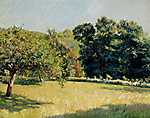 Gustave Caillebotte: Park Trouville-ben (id: 3124) falikép keretezve