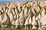 Gyönyörű kopár táj - ashen hegyek (vulkáni kőzet) - e vászonkép, poszter vagy falikép