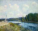 Alfred Sisley: Az Oise folyó partján (id: 20626) poszter