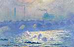 Claude Monet: Waterloo-híd Londonban (1903) (id: 3026) többrészes vászonkép