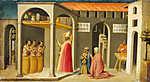 Bicci di Lorenzo: Szent Miklós feltámasztja a három gyermeket (id: 12027) poszter