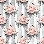Floral seamless pattern. Watercolor background with beautiful ro (id: 14127) bögre