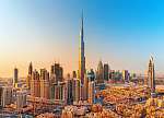 Dubai, városi naplementében vászonkép, poszter vagy falikép